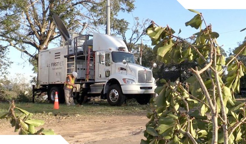 COLT setup for broadcasting after the storm